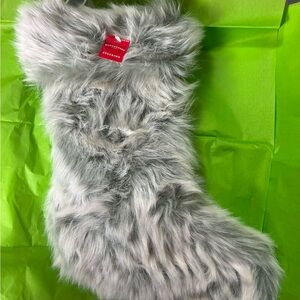 Faux Fur Christmas Stocking
